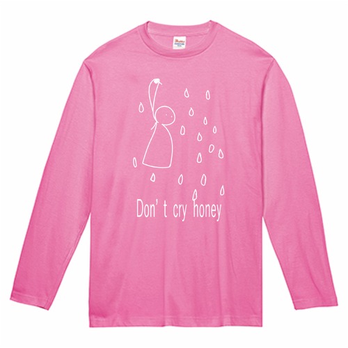 Don't cry honey 長袖tシャツ04