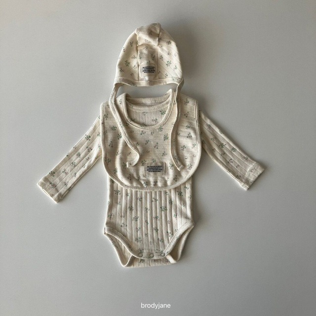 【取寄】brodyjane｜blossom long-sleeve bodysuit｜ブロッサム長袖ボディスーツ｜one｜3-10m｜26 autumn