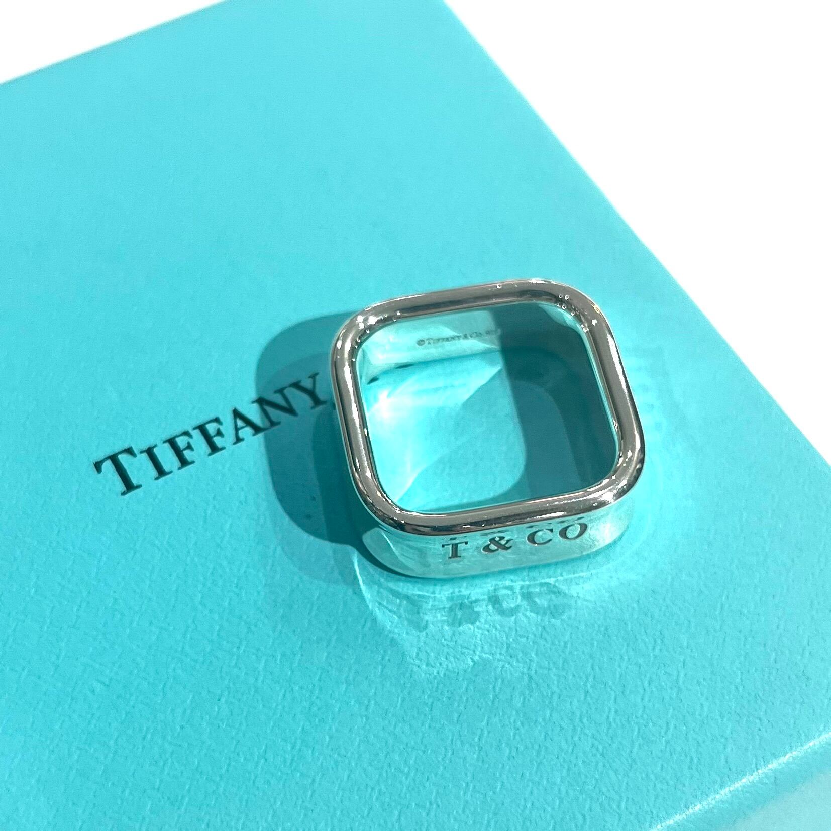 TIFFANY&CO.】1938 TIFFANY &CO 希少1837スクエアリング／18-19号