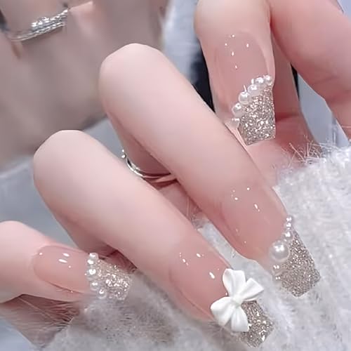 ネイルチップ♡ベージュ 量産型 地雷 韓国 ワンホン イニシャル