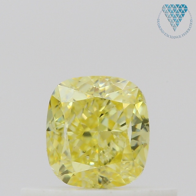 0.5 ct FANCY INTENSE YELLOW VS2 CUSHION GIA 天然  ダイヤモンド ルース