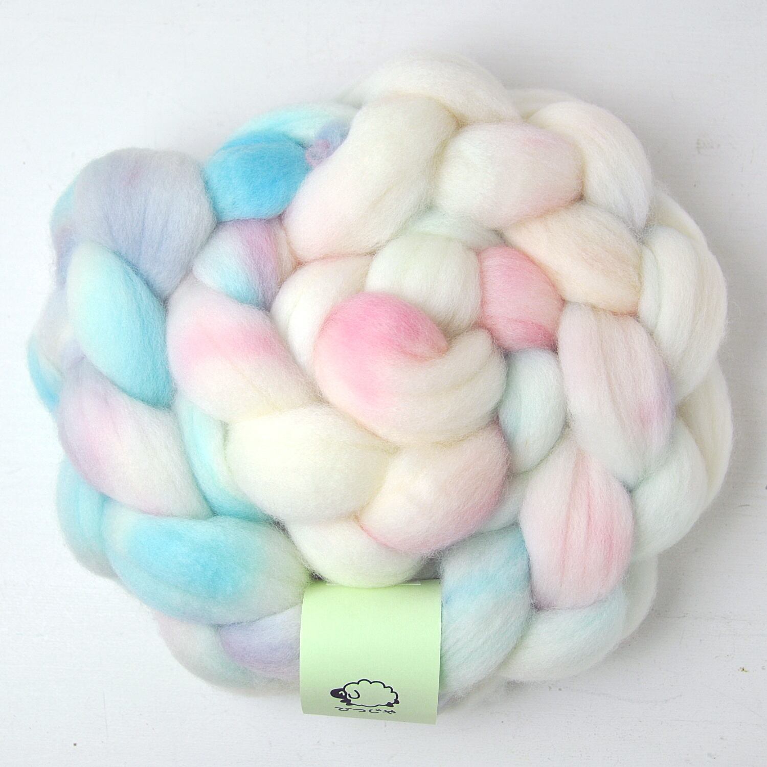 手染め羊毛【防縮メリノ60'sトップ・114】約120g