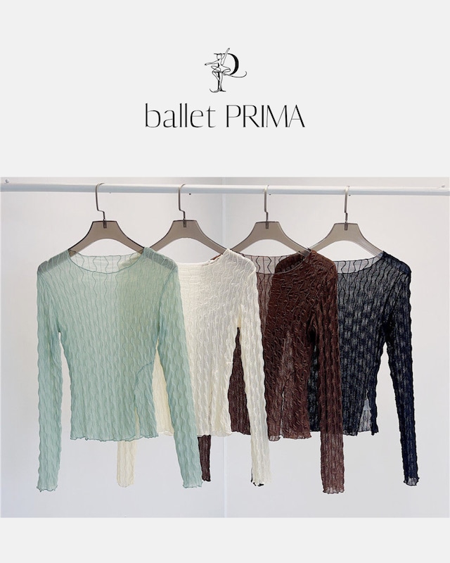 【お得なSET商品】Nuance Wave Sheer Tops Set 4color P0423