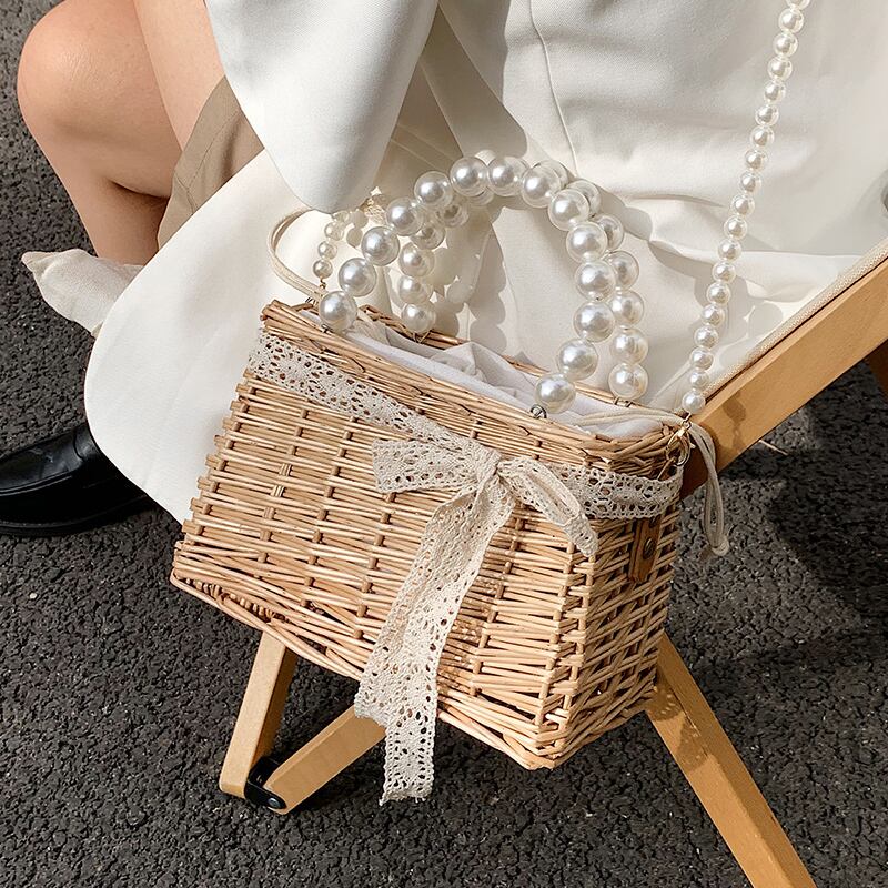 2type パールレース カゴバッグ R0331 Roz Roz 優美で 可愛い フレンチガーリー セレクトショップ