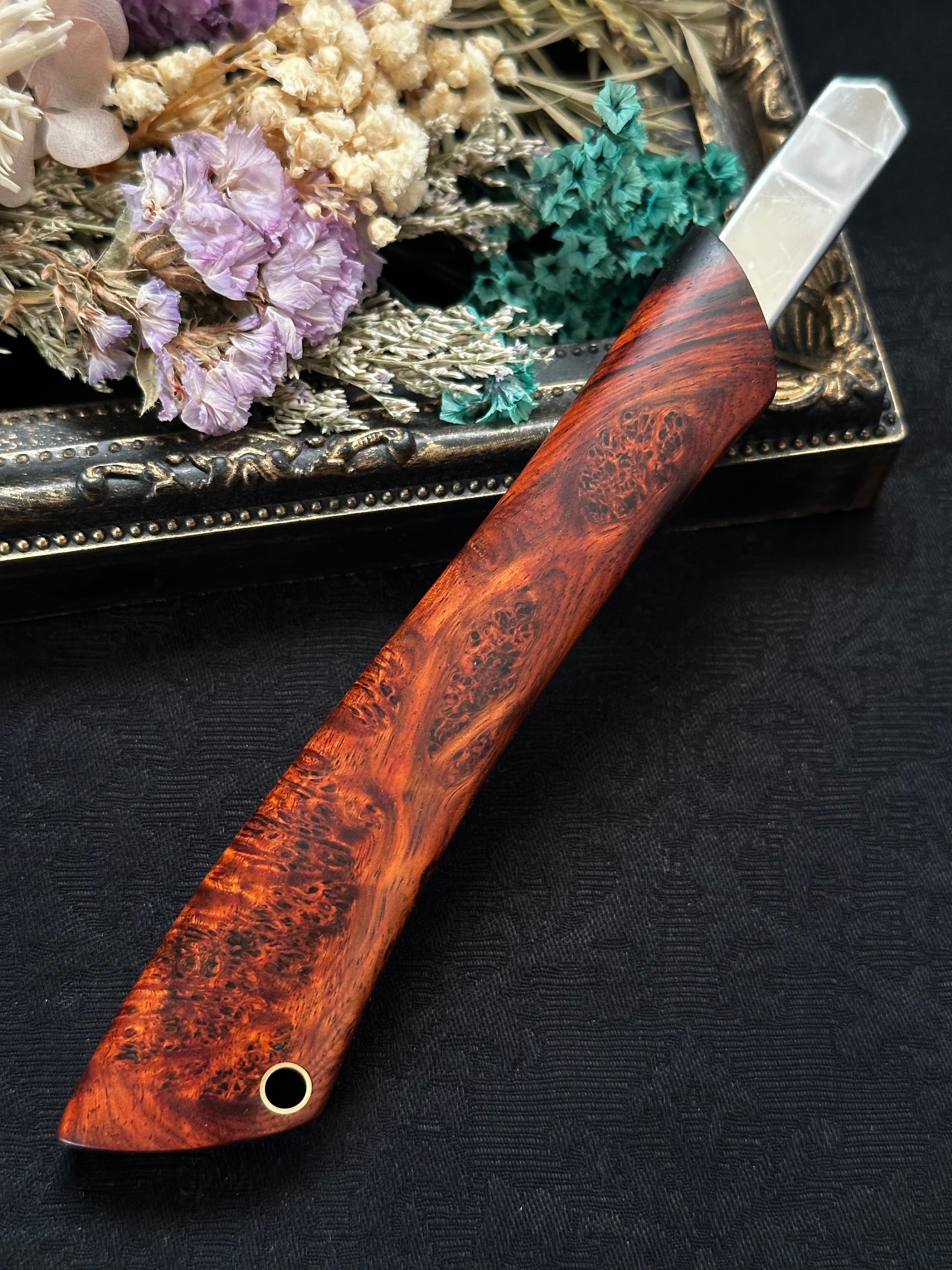 サイアミースローズウッド(バール) S型木製カッターナイフ