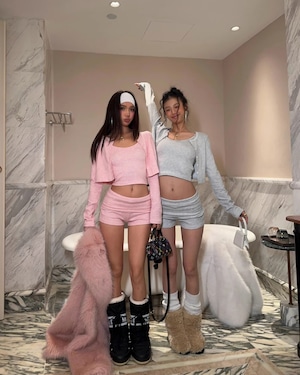 カーディガン×キャミソール×ショートパンツセット〈3ピースセット〉2色 kcs5016