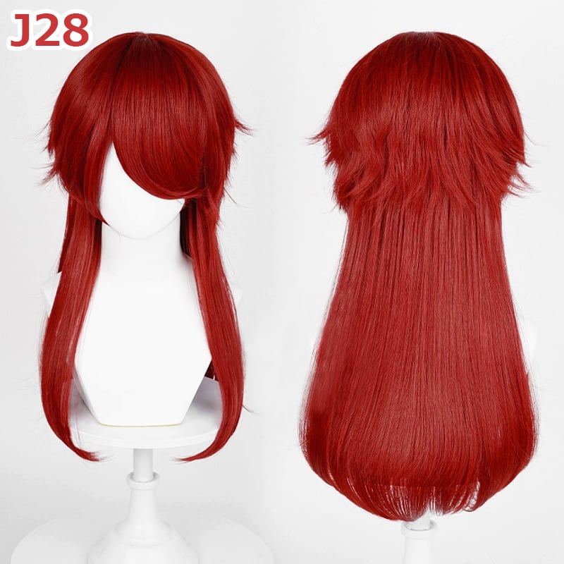 コスプレ耐熱ウィッグ 汎用カラー ロングウルフカット カラフル