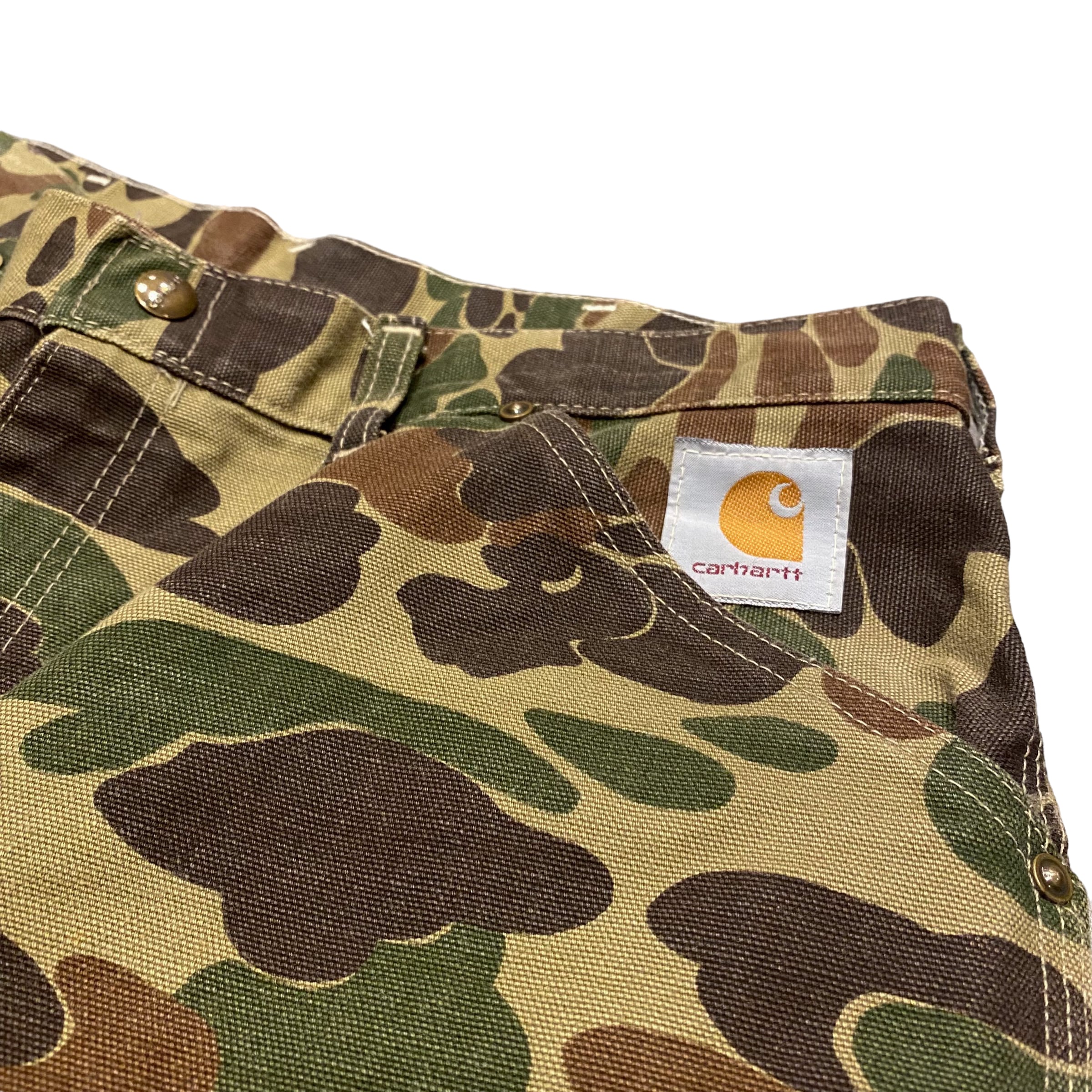 80-90's USA製 Carhartt Duck Hunter Camo Double Knee Pants W32 ...