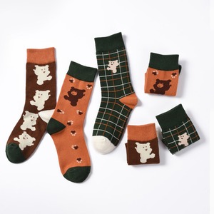 【KID】クマ柄ロングソックス3点セット