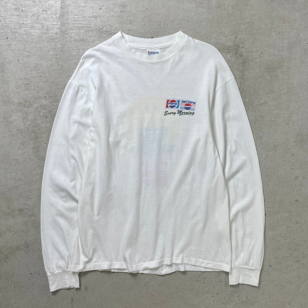 80〜90年代 USA製 ペプシコーラ PEPSI アドバタイジング 長袖Tシャツ 