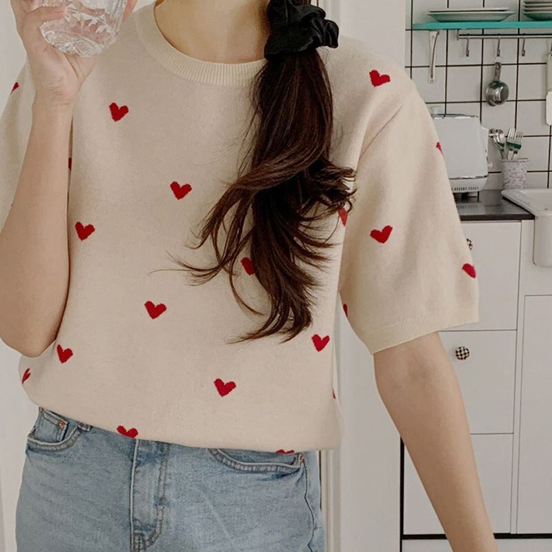 ハートサマーニット 23128