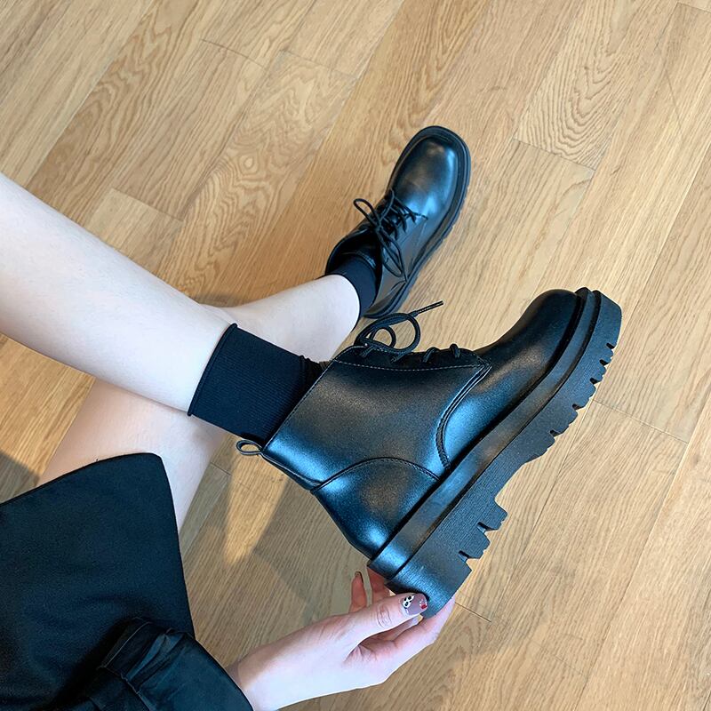 ブーツオータムレッドスタイルショート 靴 シューズ 秋物 部族の婦人靴37154225308