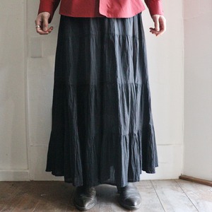 80's Cotton flare skirt.