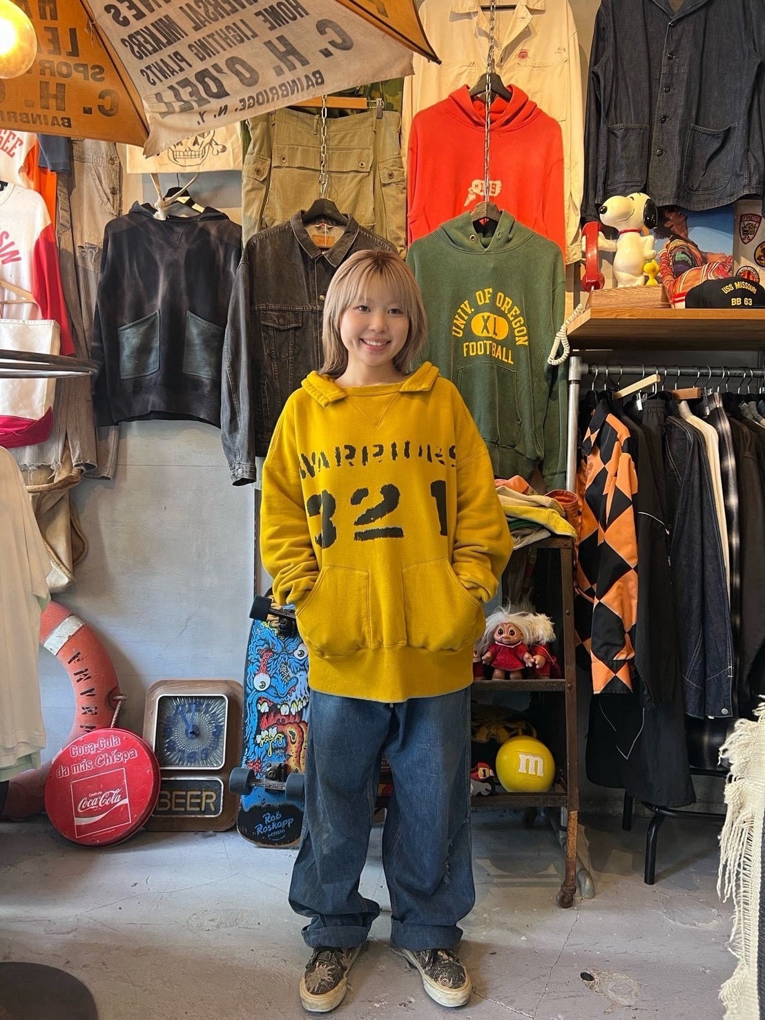 トップス THREEFACE DOUBLE FACE AFTER HOODIE THREEFACE DOUBLE FACE AFTER HOODIE | vintage clothing twoface