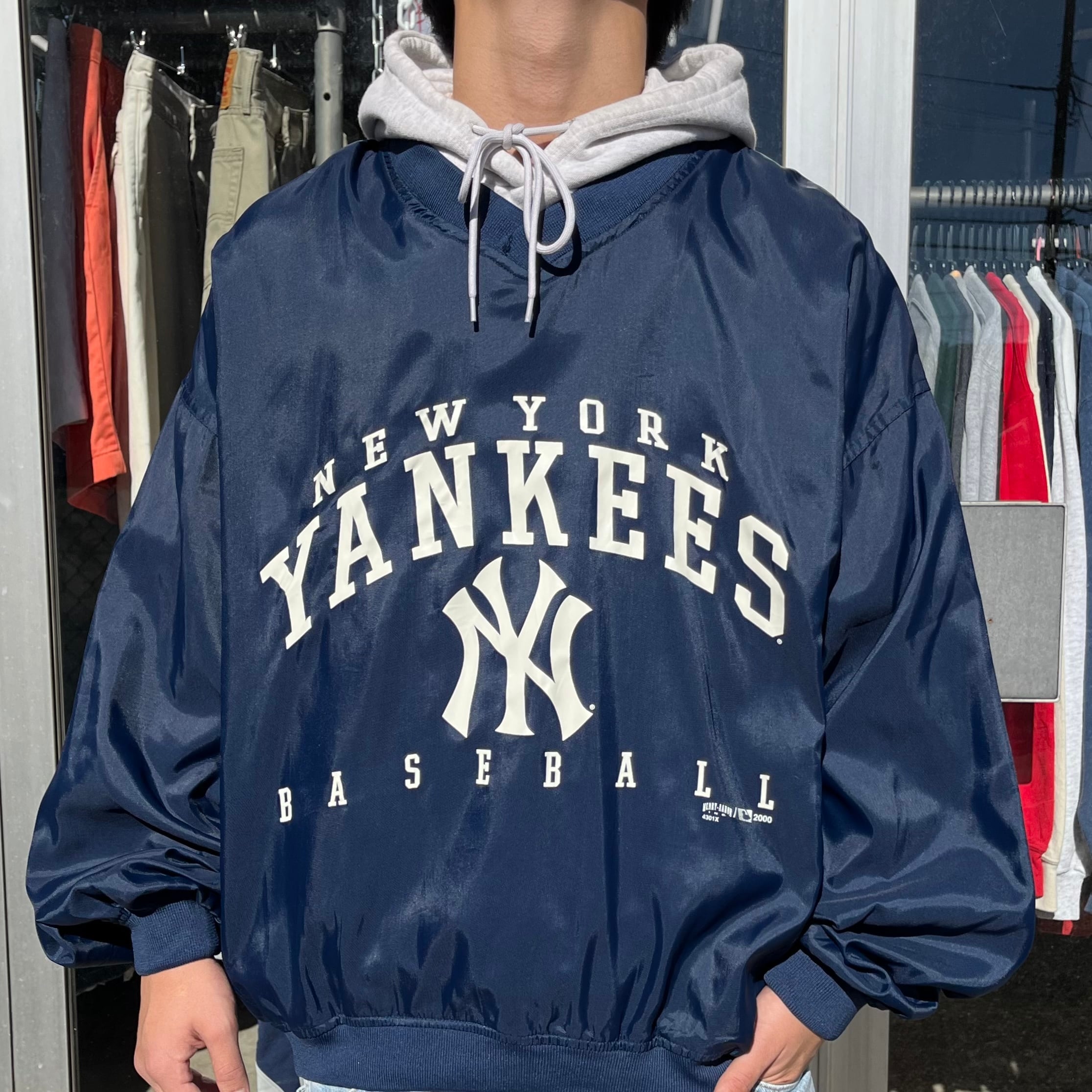 希少 NY YANKEES ビッグロゴ スウェット ニューヨーク ヤンキース