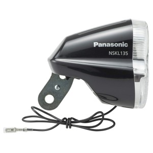 【在庫のみ】パナソニック(Panasonic) LEDハブダイナモ専用ライト 足も灯 自転車 ブラック/グレー W65×D76×H69mm NSKL135