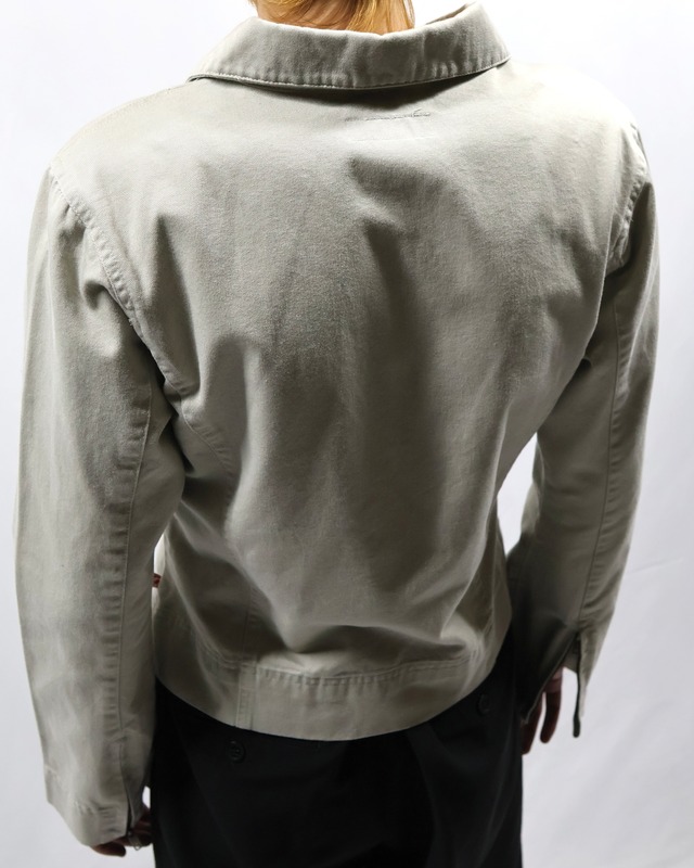 minimal cotton drizzler jacket