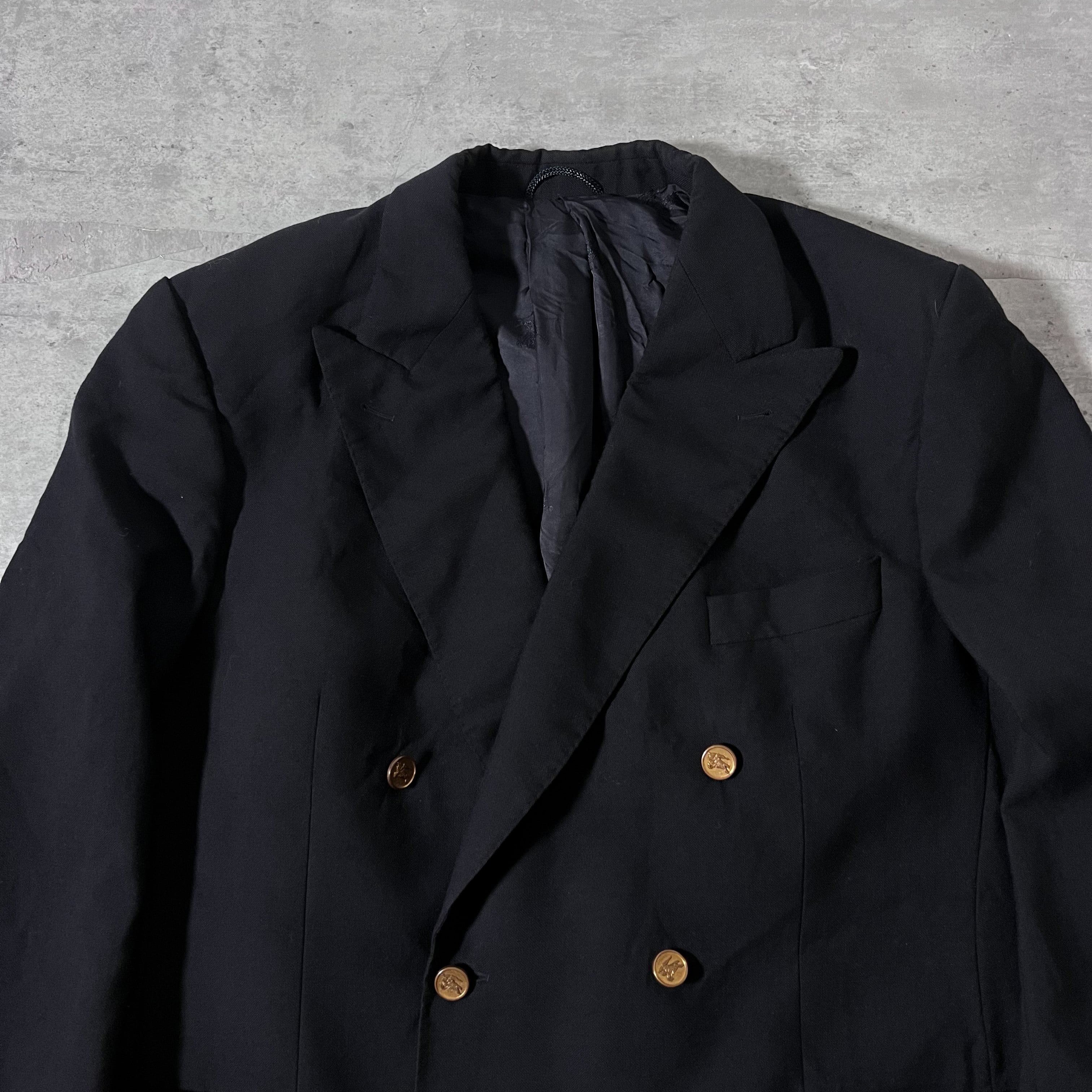 80s-90s “BURBERRYS” wool double tailored jacket made in Germany 80