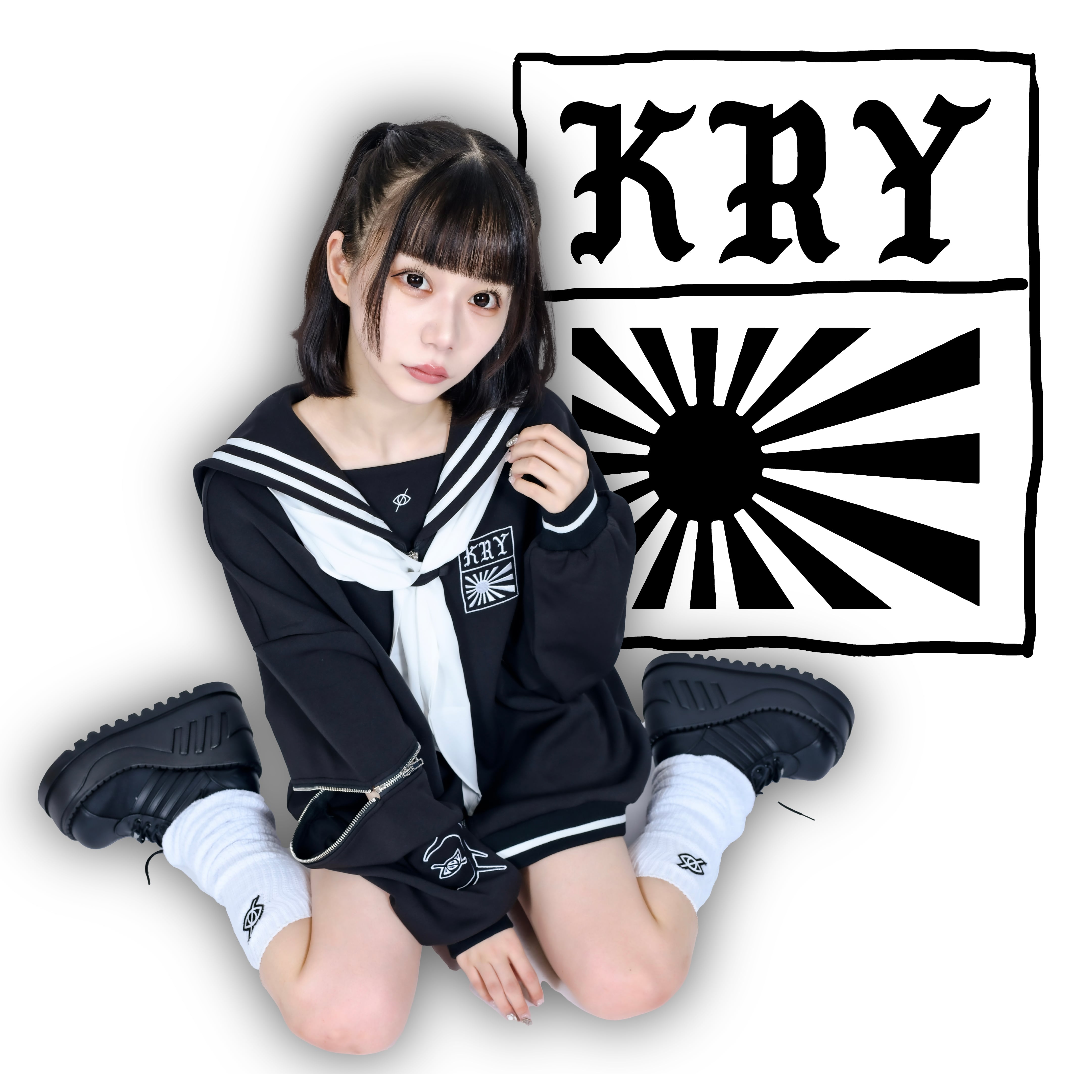 KRY clothing　絶対☆全開　ホワイトセーラー服