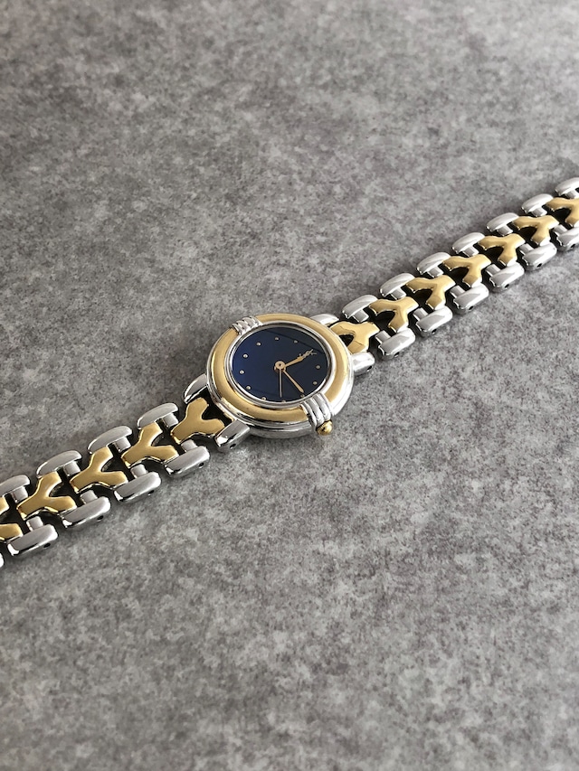 Yves Saint Laurent イヴ・サンローラン 腕時計 ゴールド×シルバー YSL 5430-F43089 vintage ヴィンテージ オールド vvmgf8