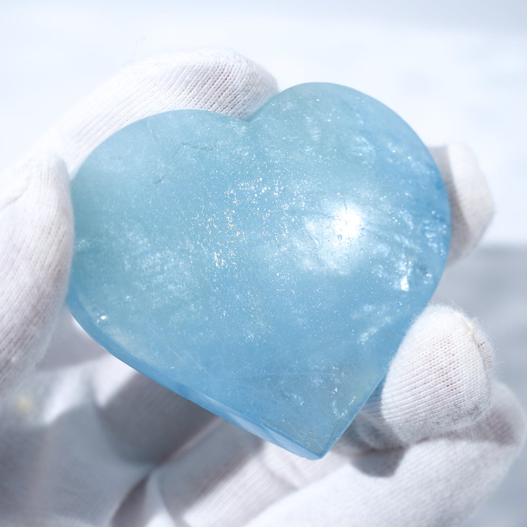 高品質　アクアマリン　ハート　パーム　握り石 SALE 天然石 アクアマリン パーム ハート 原石 握り石｜Yahoo