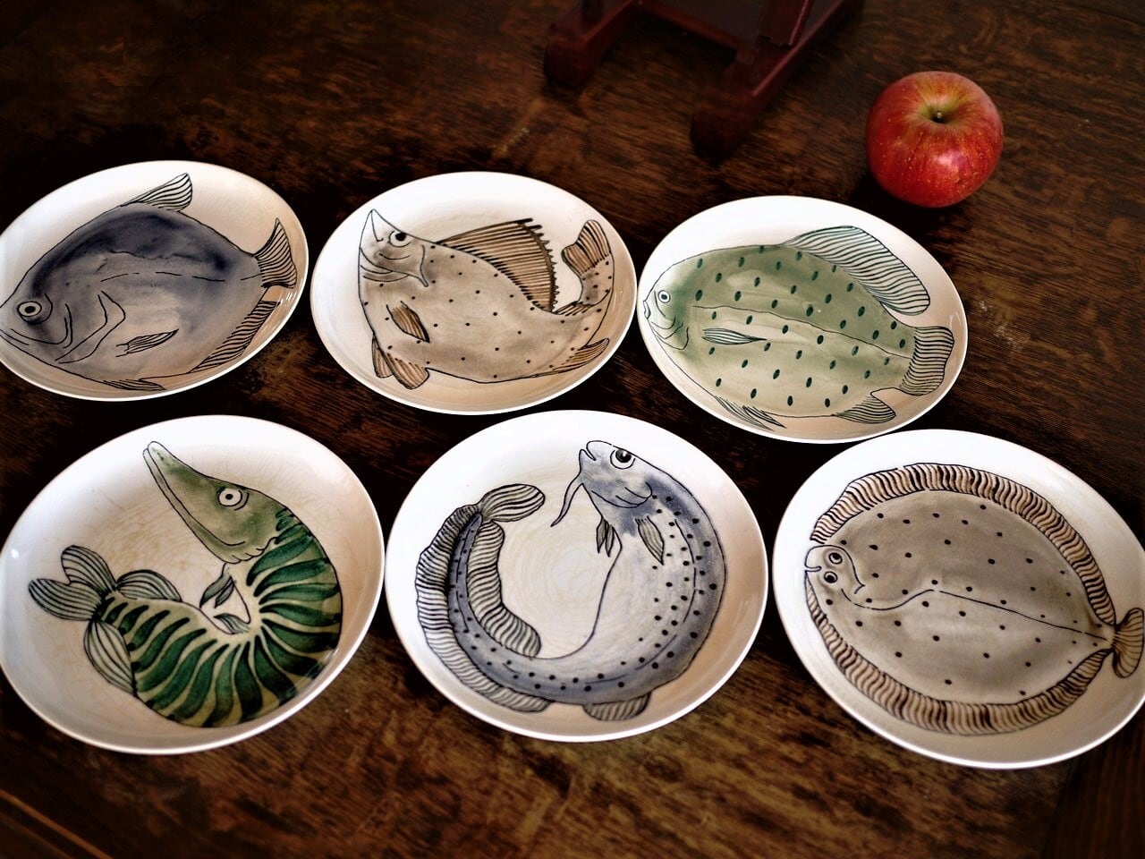 ARABIA アラビア KALA カラ 魚 プレート 19㎝ 北欧 フィンランド Anja