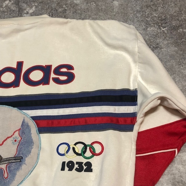希少 80's adidas レークプラシッド オリンピック ロゴスウェット トレーナー USA vintage ビンテージ 550K | CREEP vintage