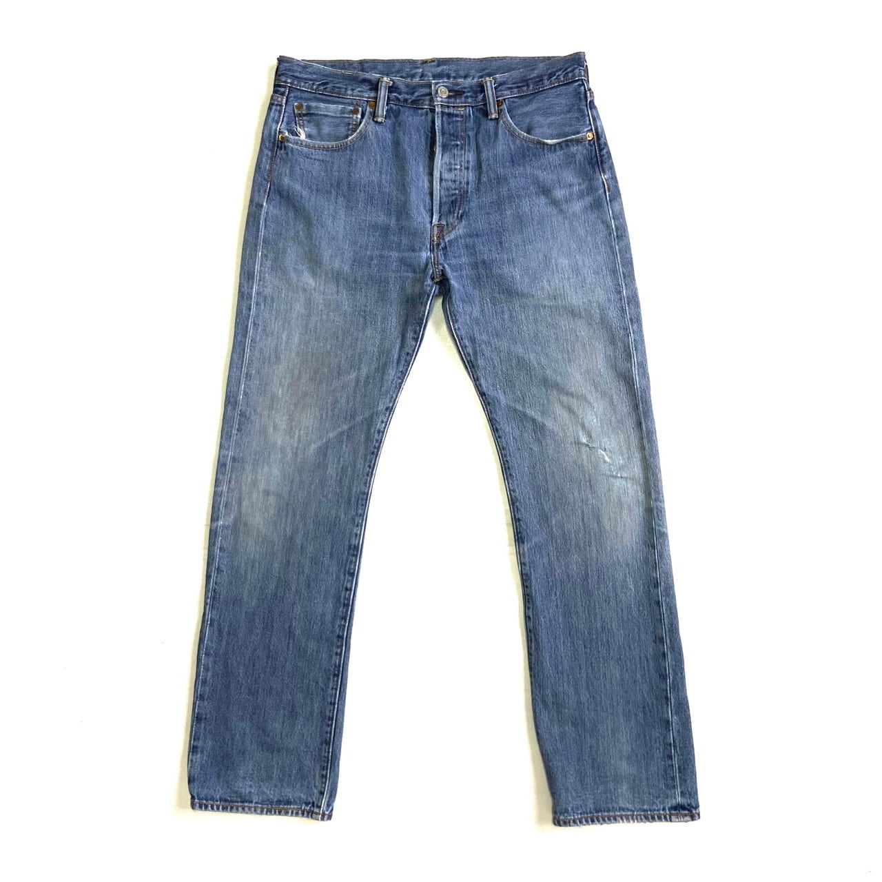 WORKERS ストレートデニム レザーパッチ 101 36×34