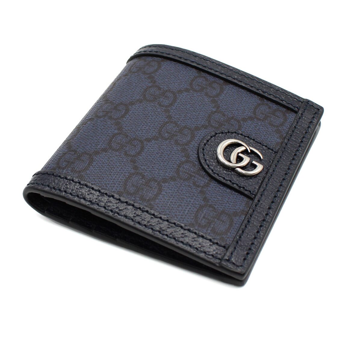 GUCCI WALLET 732016 UULBN 4055 DARK BLUE グッチ 財布 二つ折り ミニ 