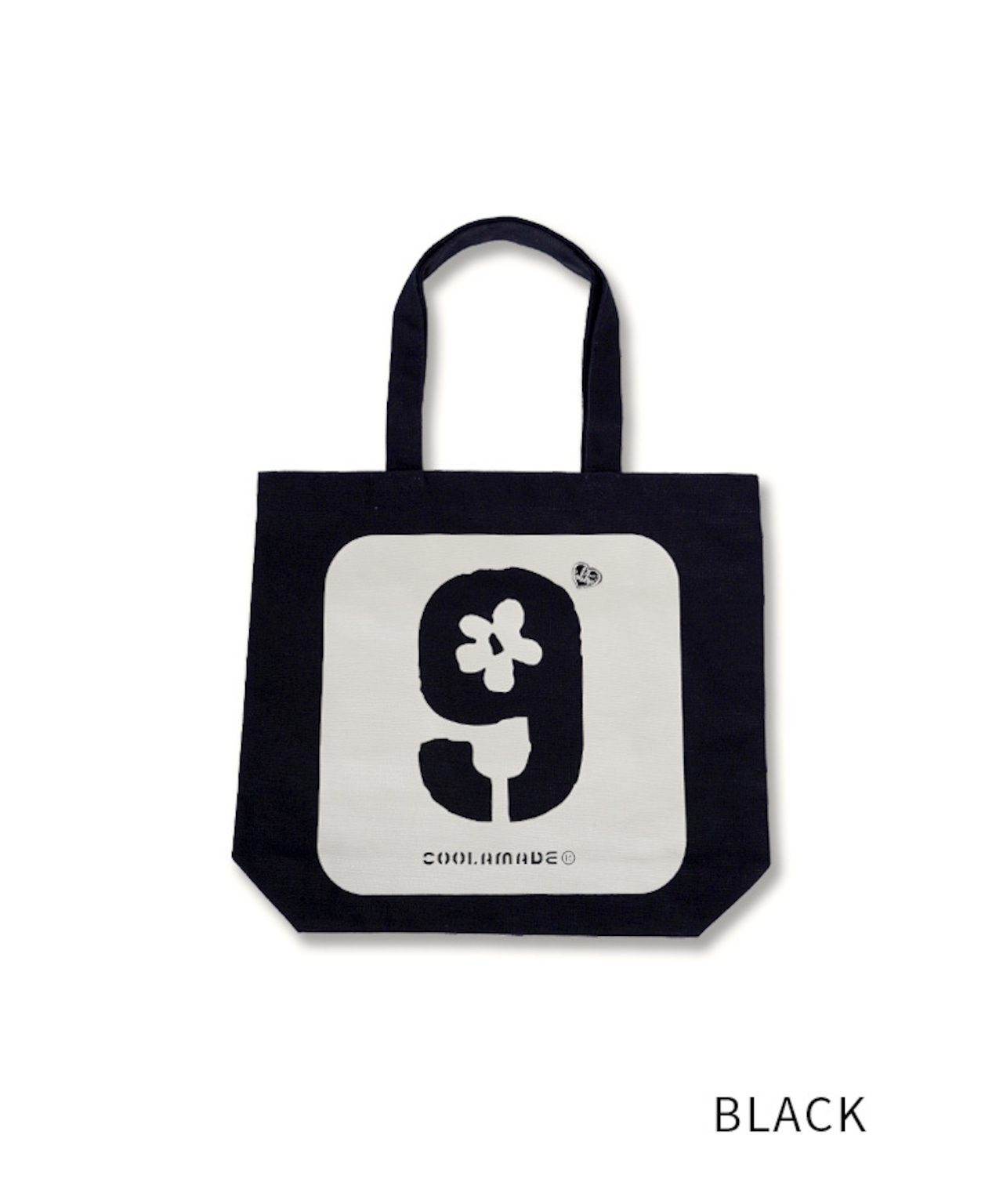 【直営限定ITEM】COOLA 9 フラワープリントトートバッグ (BLACK) CQ-48548H