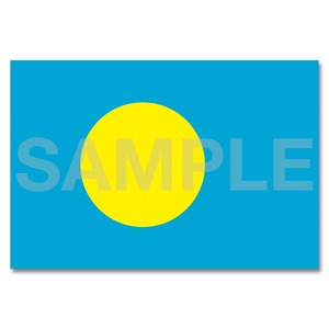 世界の国旗ポストカード ＜オセアニア＞ パラオ共和国 Flags of the world POST CARD ＜Oceania＞ Republic of Palau