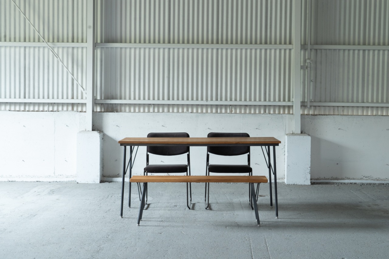 専用ページ：オーク材SKテーブル W1500mmD600H1000　カウンターチェアセット