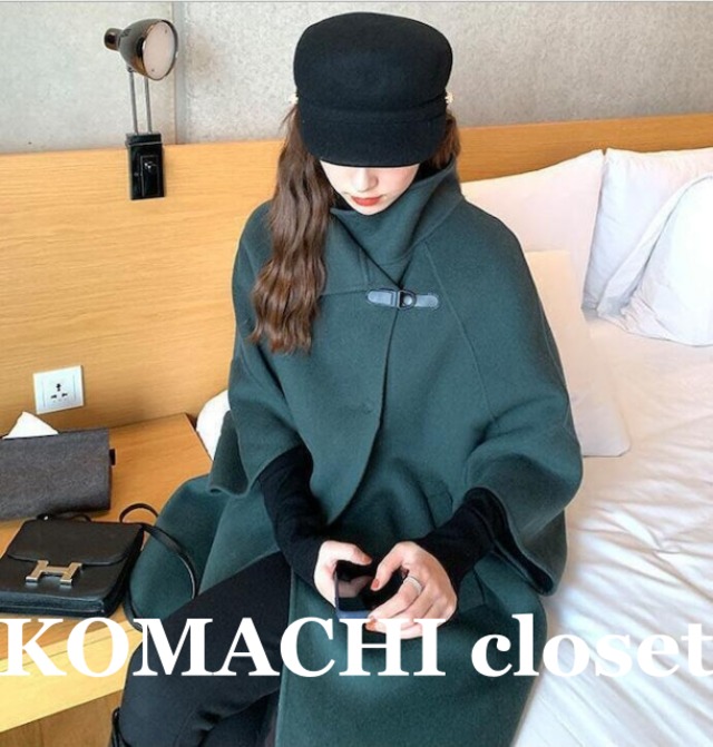 【送料無料】 マントコート ドルマン 大人カジュアル ミドル丈 カジュアル 着回し きれいめ シンプル 韓国 レディース 　オルチャン 存在感 主役級 個性的 こなれ感 オトナ女子 かっこいい お洒落 おしゃれ 上品 大人  大人可愛い きちんと かわいい  楽ちん スタイルアップ 体型カバー 高見え 高級感 イベント 女子会 体系カバー 冬 暖かい あったか コート ミドル ベルト 着痩せ 防寒 アウター ゆったり 30代 40代 通勤 OL オフィス 無地 ドルマンスリーブ グリーン グレー