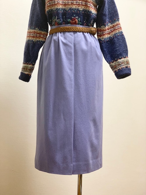 Vintage Pendleton Wool Gathered Tight Skirt