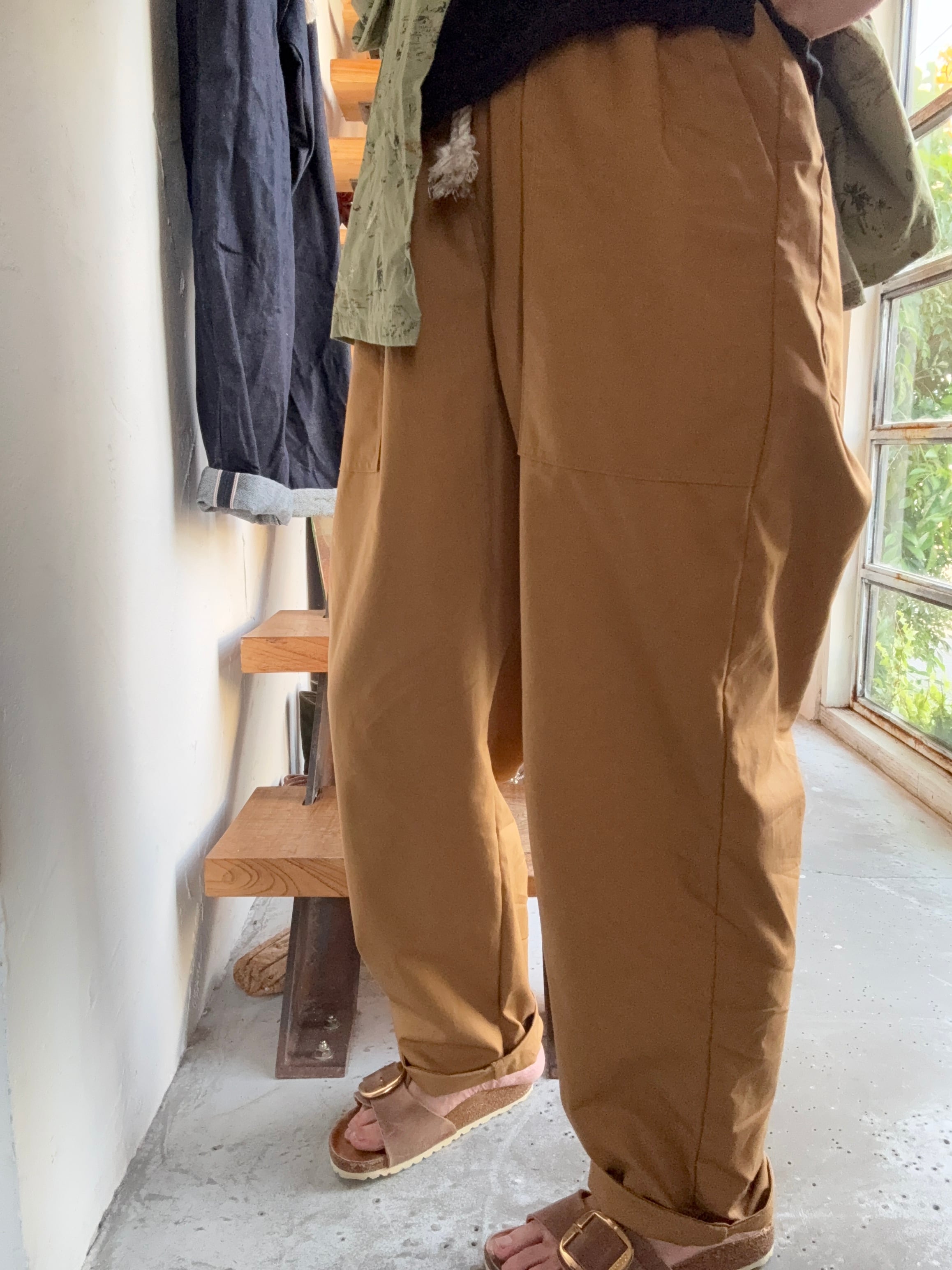 パンツ Porto Ponpone Nora pants nep yarn denim Porto Ponpone Nora pants nep yarn denim