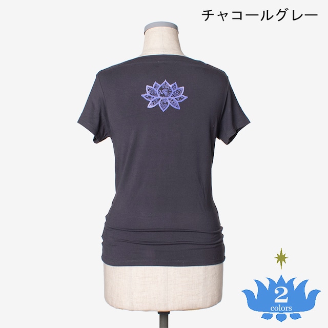 ボートネックトップ　ロータス　Boat neck Top Lotus