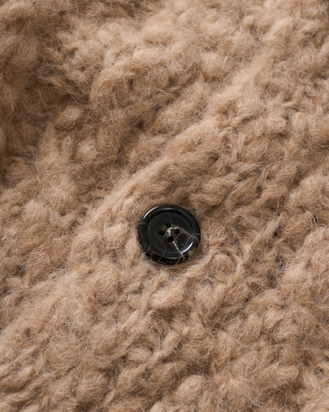 Fluffy Hand Lacy Cardigan Knit