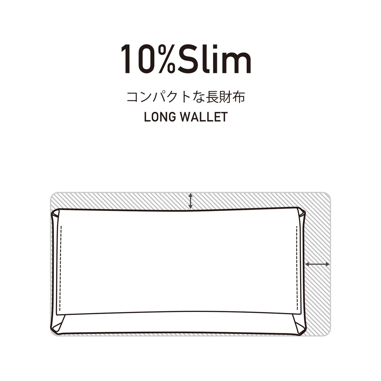 コンパクト設計の長財布　LONG WALLET / LEMON