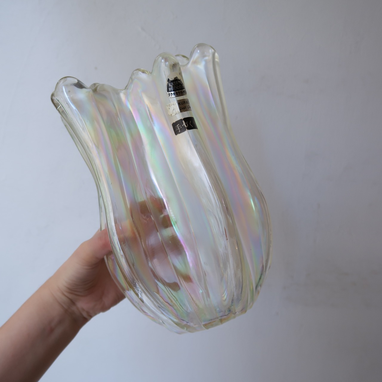 とうめいオーロラの花瓶