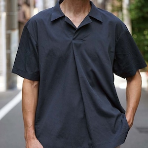 ⭐超美品 新作 DOT AIR® POLO  GREYSH NAVY  SIZE  M  [ST-NA106]  定価 17600円