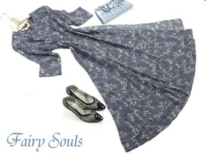 ★送料無料★9号☆花柄レトロフレア−ワンピース(OPN6732)