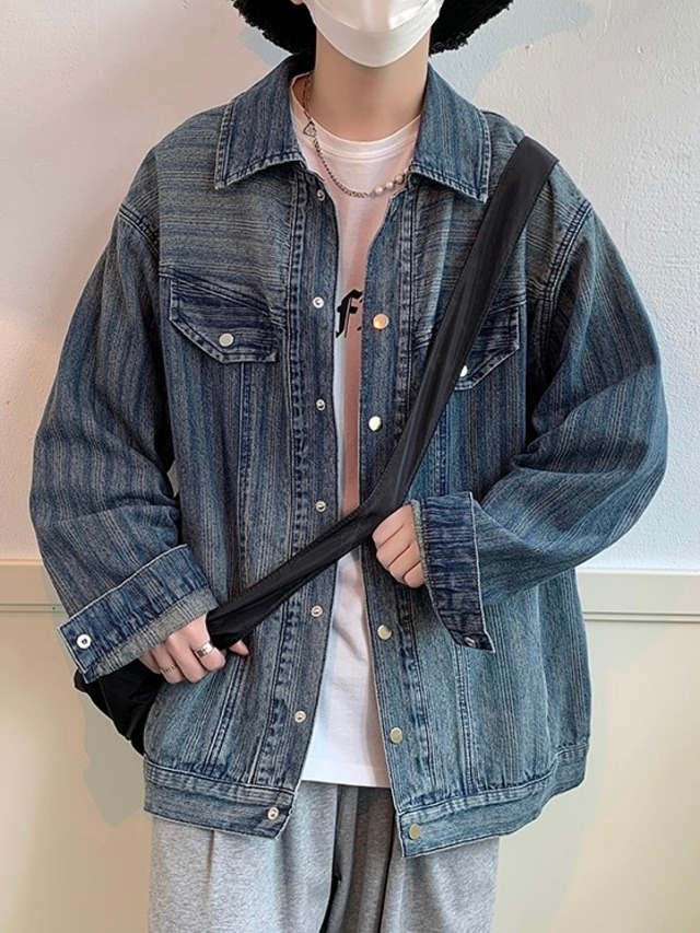 ウォッシュドデニムジャケット Sb035 韓国メンズファッション通販サイト Sober ウォッシュドデニムジャケット Sb035 韓国メンズファッション通販サイト Sober