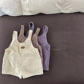 韓国子供服 / 26Autumn / raker / マクニショートオーバーオール / キッズ服 / 秋服 *XS~L*