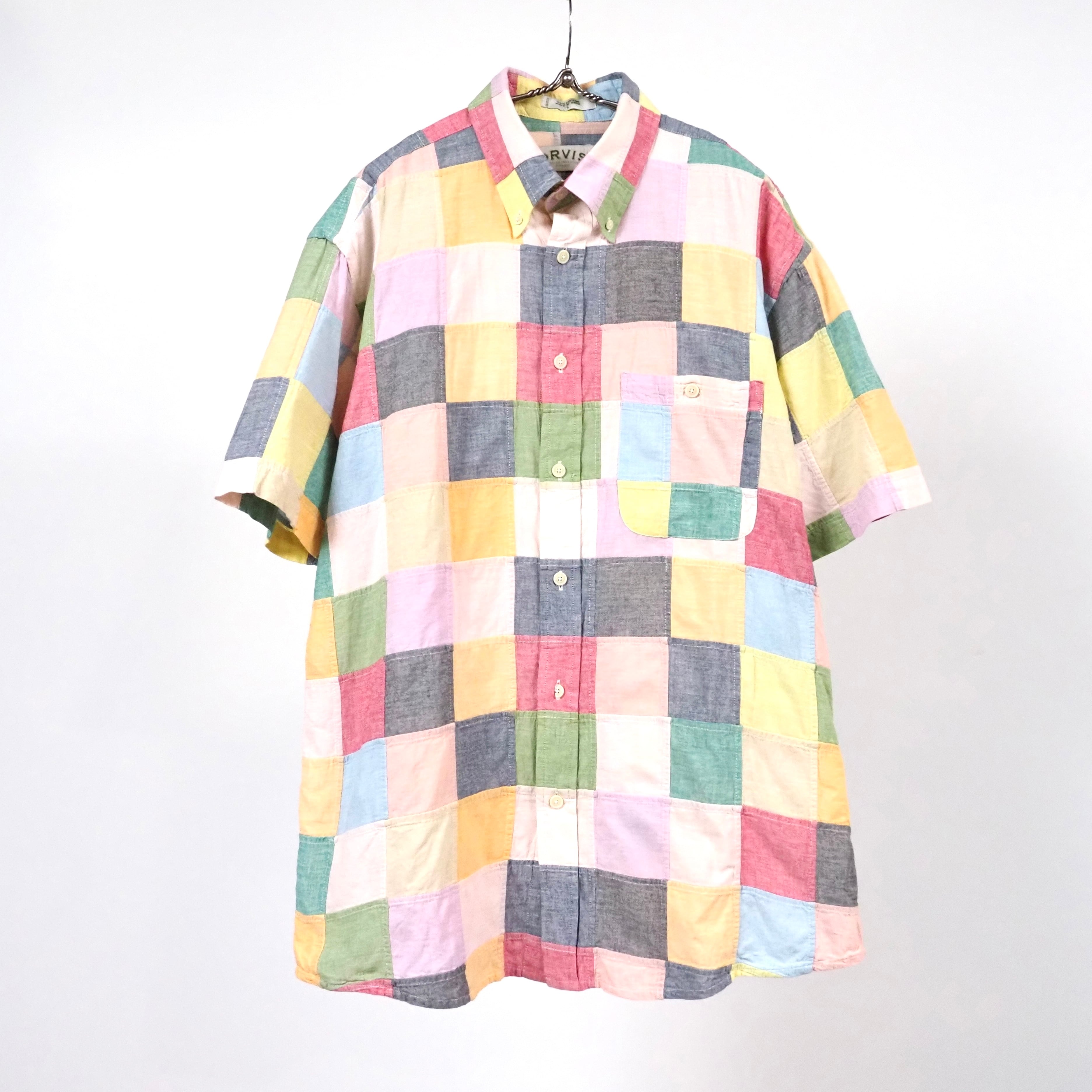 OSHKOSH ombre check flannel shirt M/L 90's オシュコシュ オンブレ