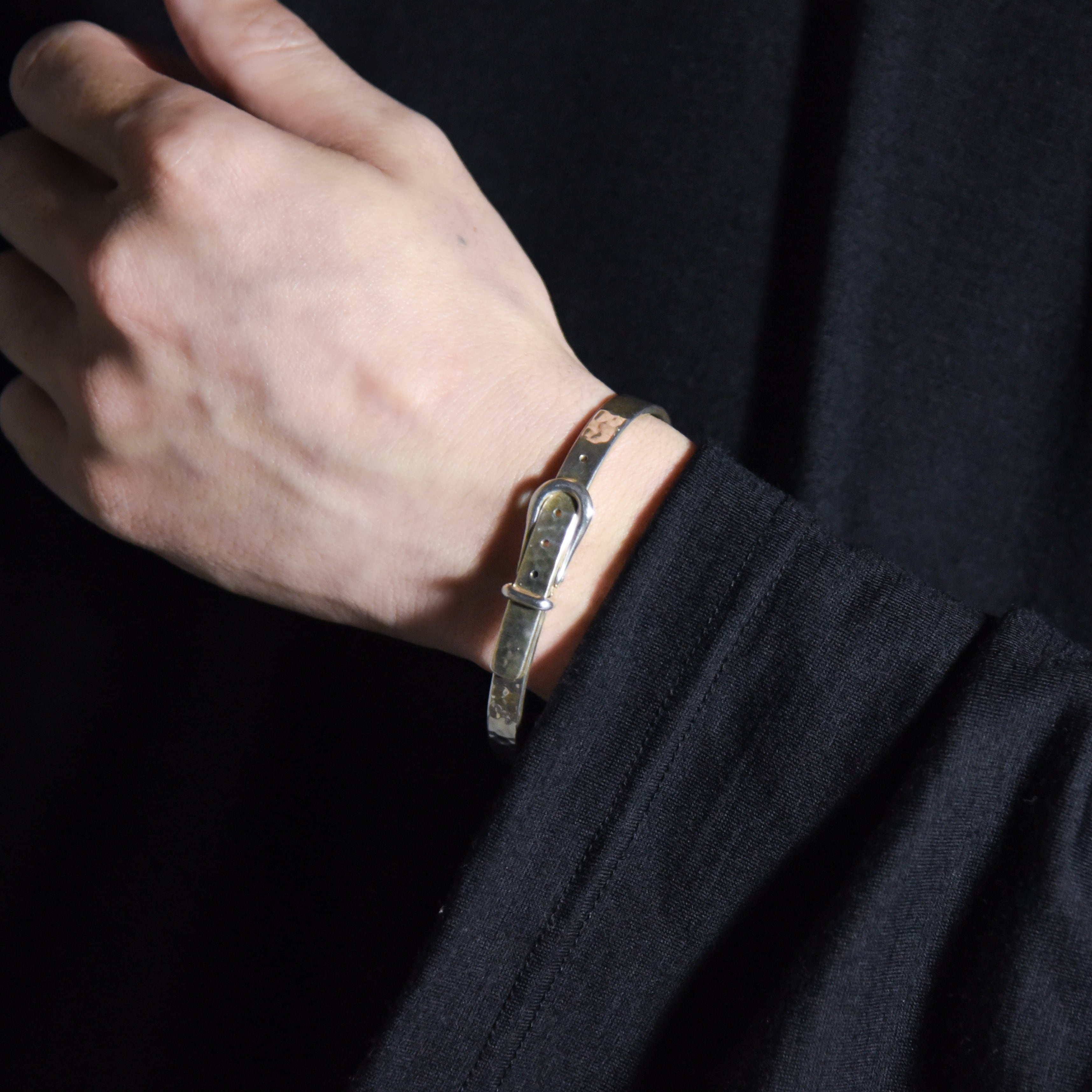 メキシカンジュエリー　シルバー925 Taxco　ベルトバングル　Mexican Mexican Jewelry Vintage Silver Belt Bangle メキシカン ジュエリー