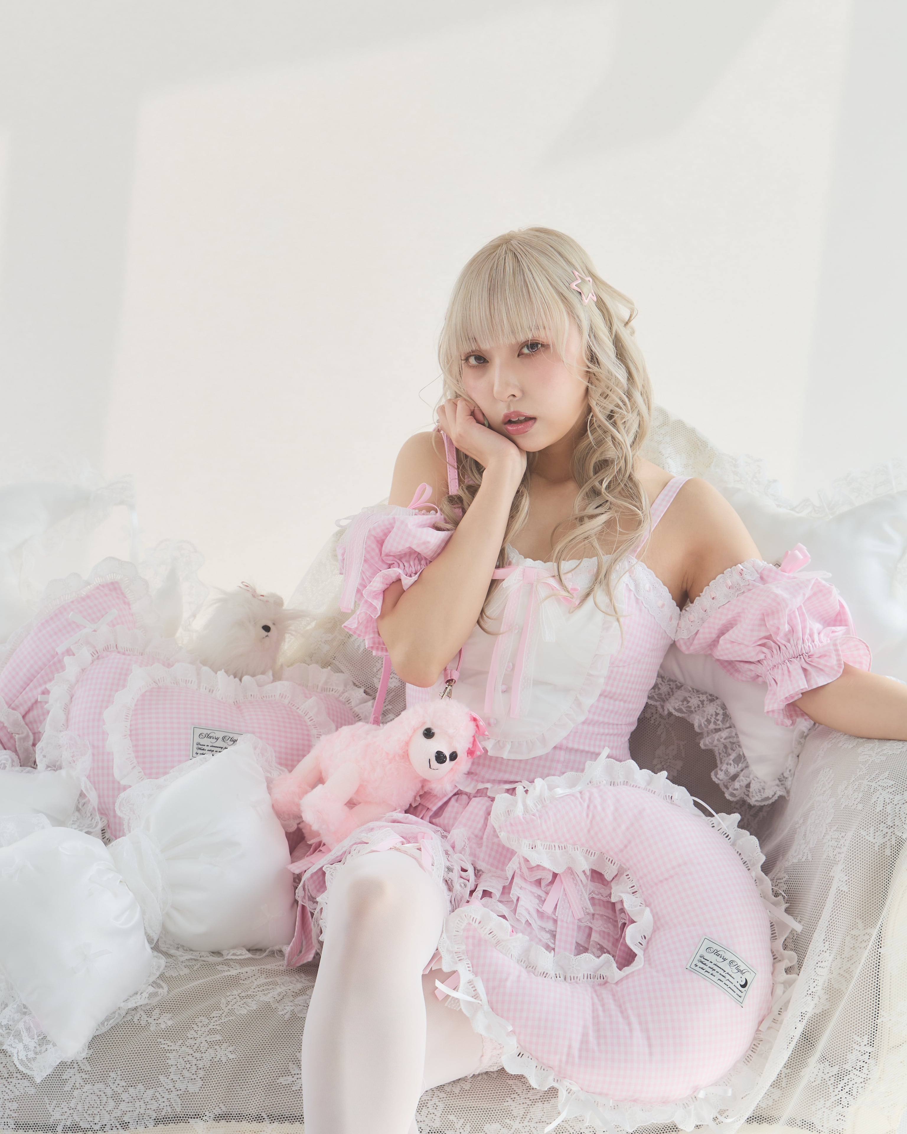 Starry⭐︎バイカラーリボンブラウス | lilLilly official webstore