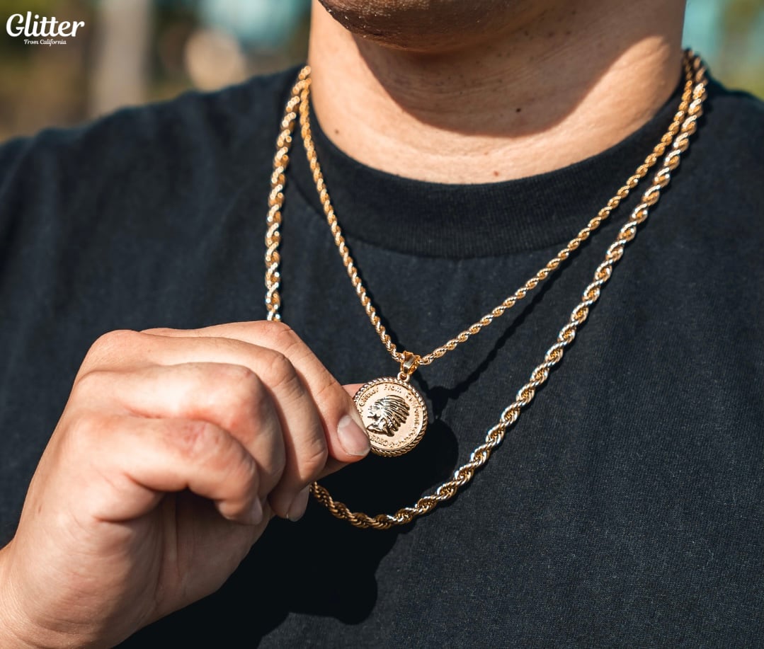 Glitter Indian Coin Pendant | Glitter Glitter Indian Coin Pendant | Glitter