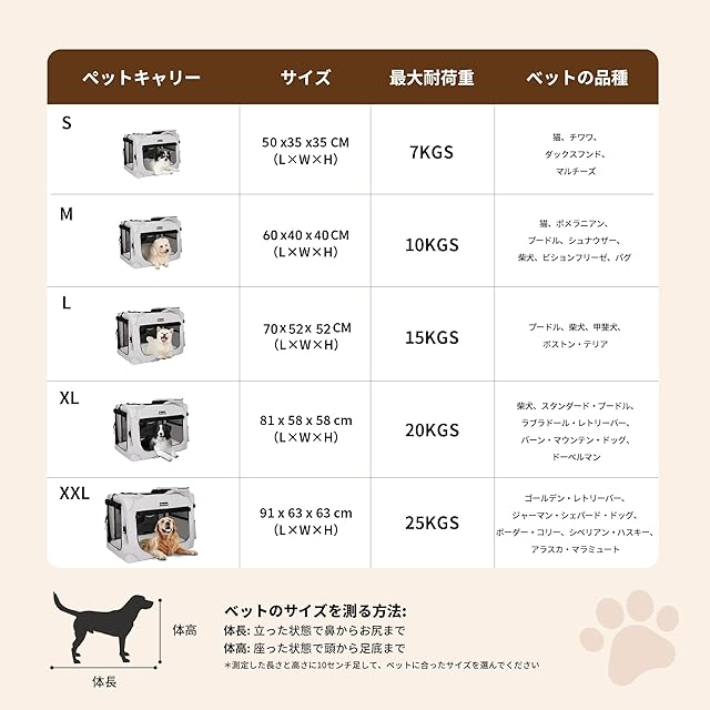 Totoro ball ソフトクレート 大型犬 大空間な犬用クレート 折りたたみ