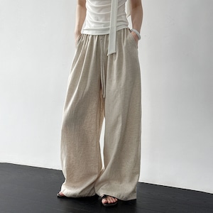 drawstring wide pants 14627