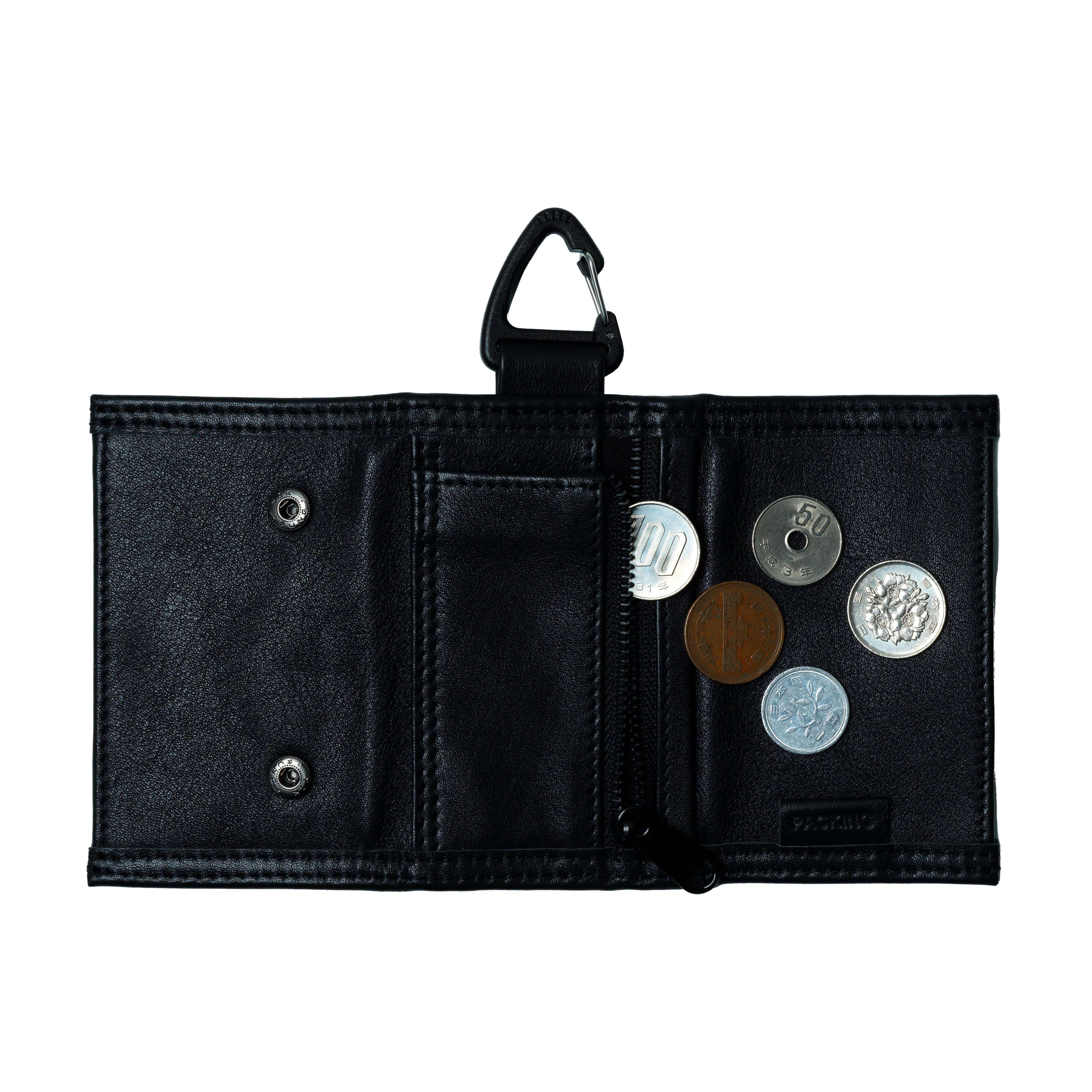 PACKING SNAP LEATHER WALLET PA-042 (black) | EFK
